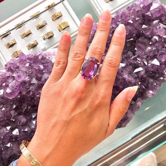 Amethyst statement ring - Picture 1 of 3